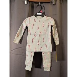 Carter's Child of Mine Baby and Toddler Holiday Pajamas Set 18M Candy Cane Green